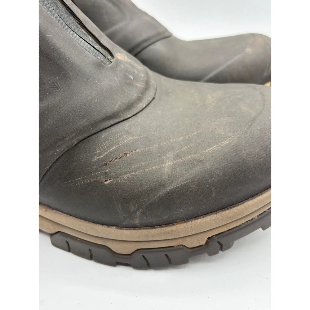 Muck Boot Company Apex Mid Zip Boots Mens 10 Brown Good Waterproof Hiking Work